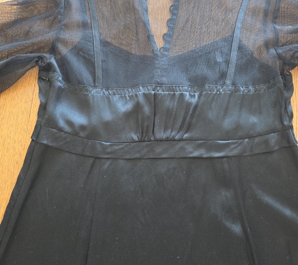 Silk Marc Jacobs Satin & Sheer Dress - Picture 15 of 16